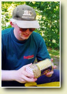 Bilde av Andreas p&aring; toppen av byfjellet i Karlsbad